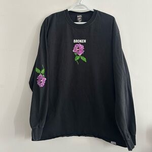 BROKEN PROMISES x SANTA CRUZ Screaming Thornless Black Long Sleeve T-Shirt
